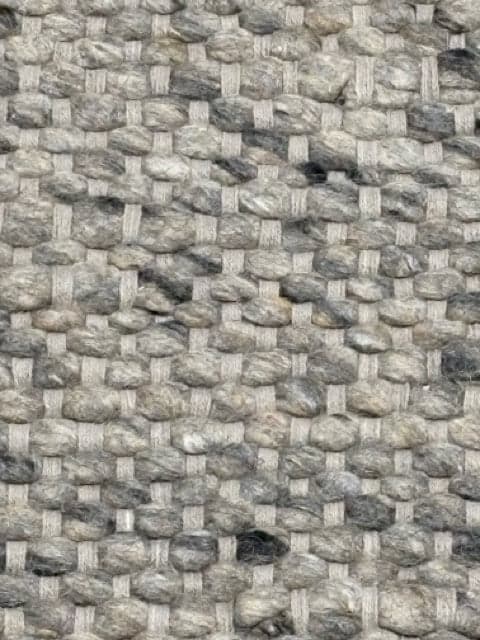 Chunky Knit Wool Gray Runner - Thumbnail 2