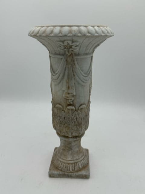 Faux Marble Trumpet Vase - Image 1