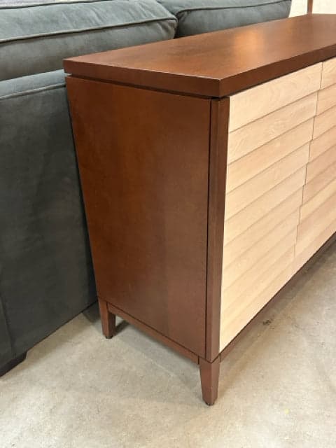 Thomasville Two-Tone Wood 3-Door Cabinet - Thumbnail 2