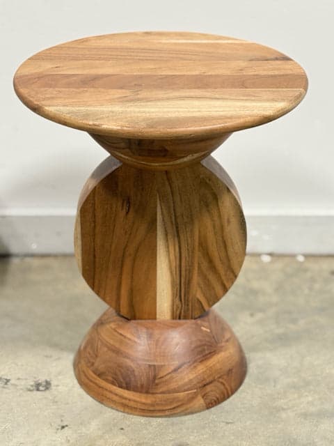 Teakwood Round Stool - Image 1