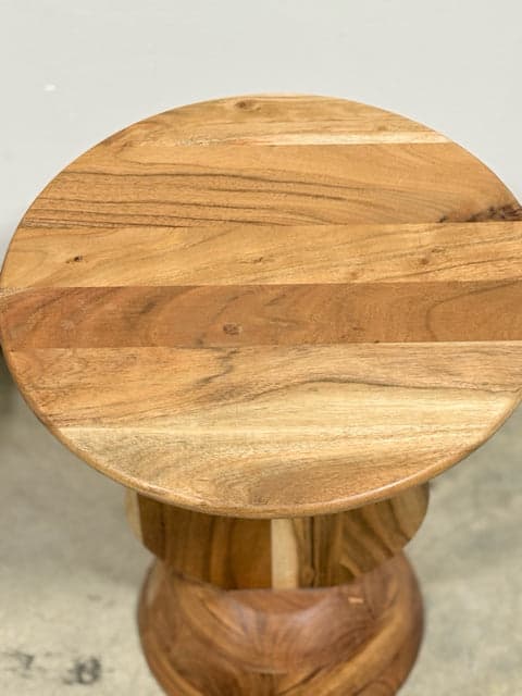 Teakwood Round Stool - Thumbnail 2
