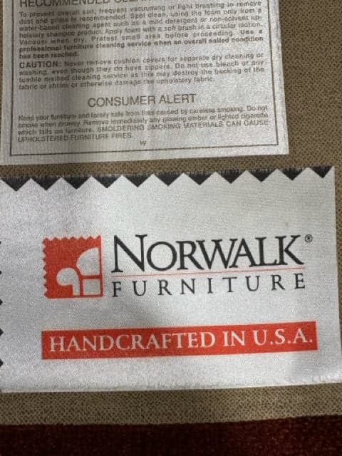 Norwalk Red Upholstered Chair with Ottoman - Thumbnail 5