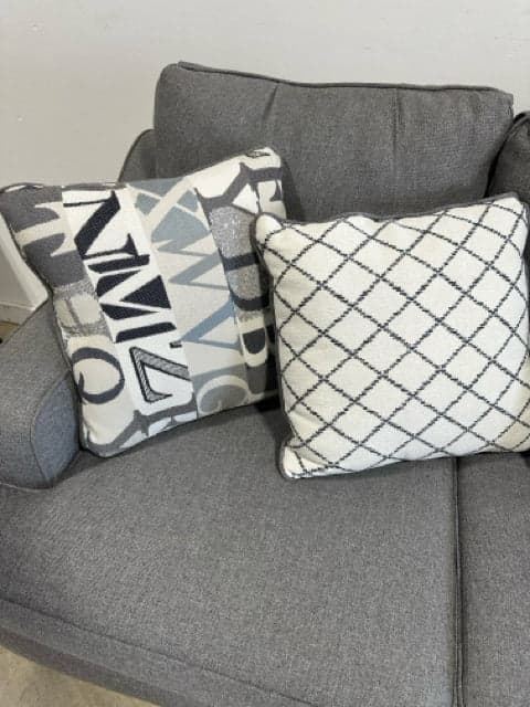 Furniture Of America Gray Canzey Sofa With 5 Pillows - Thumbnail 4