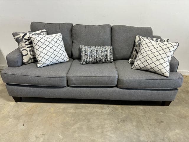 Furniture Of America Gray Canzey Sofa With 5 Pillows - Image 1