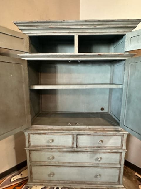 Lauren Willow Wood Road Sugarberry Armoire - Thumbnail 2