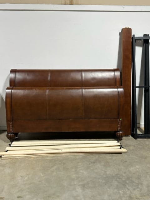 Ashley Wood King Sleigh Bed - Image 1