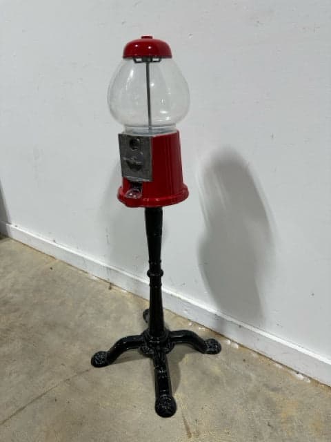 Gumball Machine on Black Metal Stand - Thumbnail 2