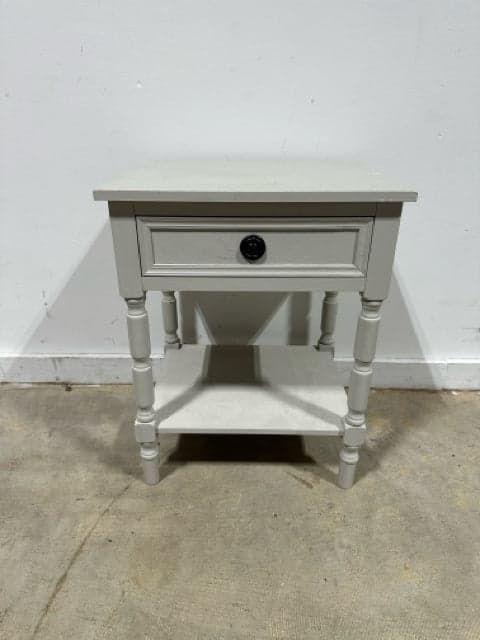 Dove Grey 1 Drawer End Table - Image 1