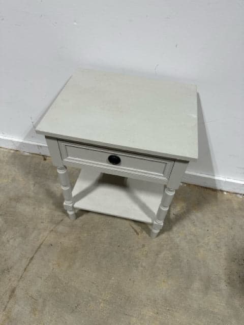 Dove Grey 1 Drawer End Table - Thumbnail 2