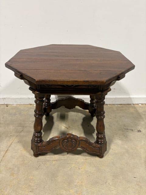 CBS Furniture Small Wooden Octagonal Accent Table - Image 1