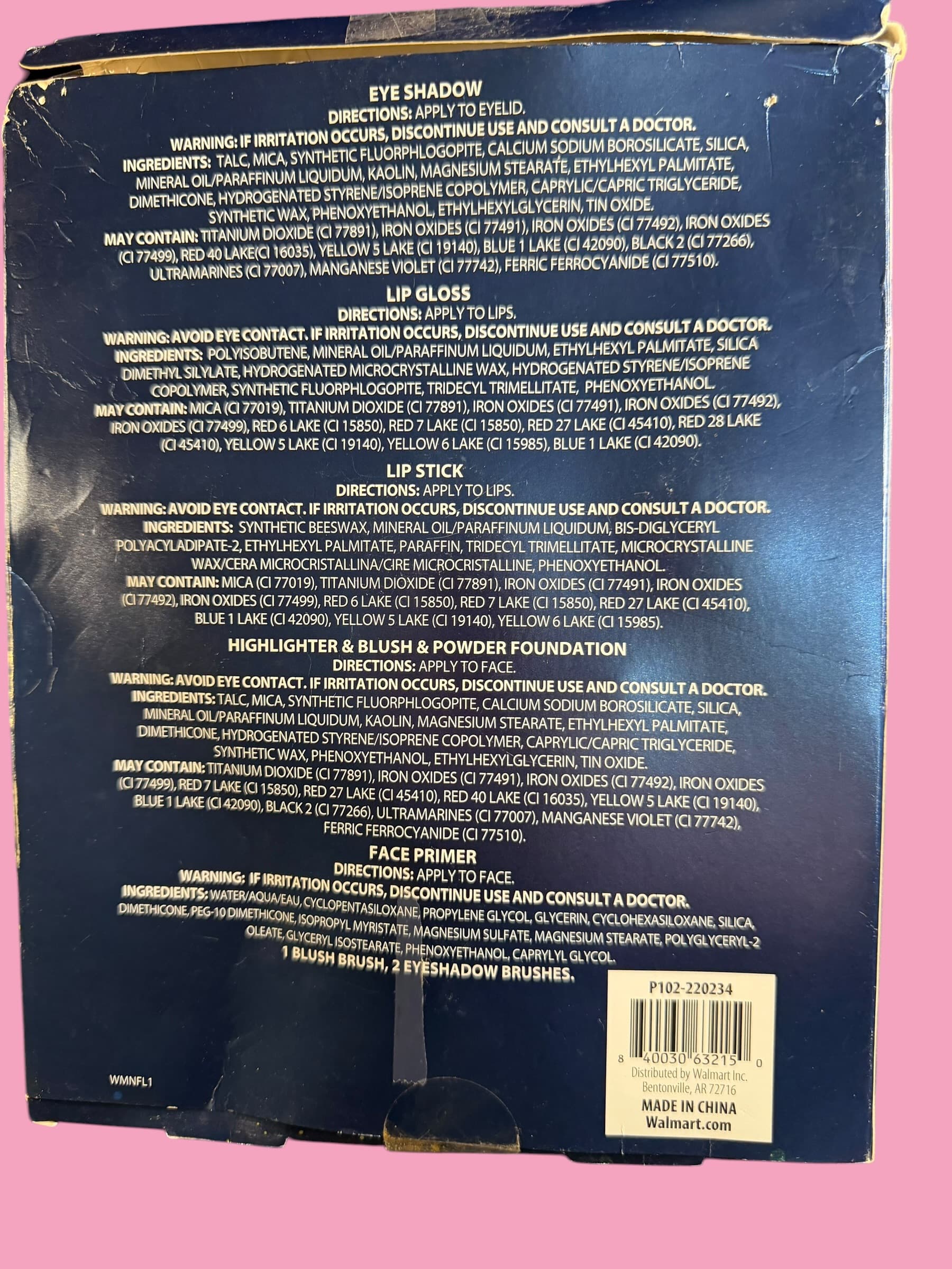 18 Piece Cosmetic Makeup Set Eyeshadow Blush Highlighter Lip Gloss Face Primer - Thumbnail 3