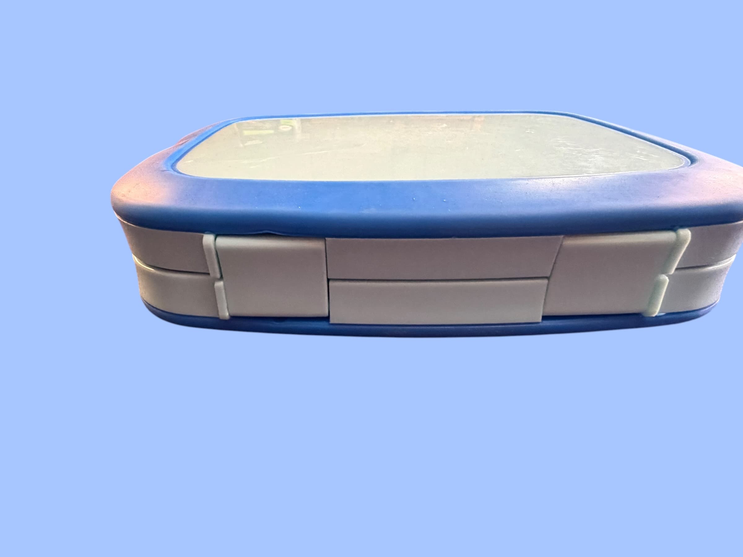 Bento Lunch Box 5 Compartment Leakproof Meal Prep Container Teal Blue Tan - Thumbnail 5