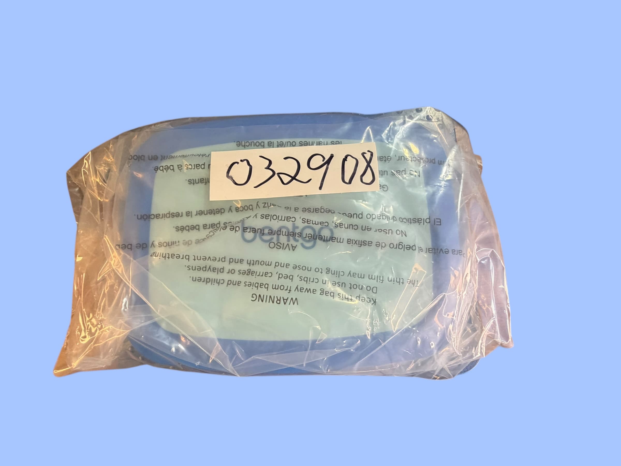 Bento Lunch Box 5 Compartment Leakproof Meal Prep Container Teal Blue Tan - Thumbnail 9