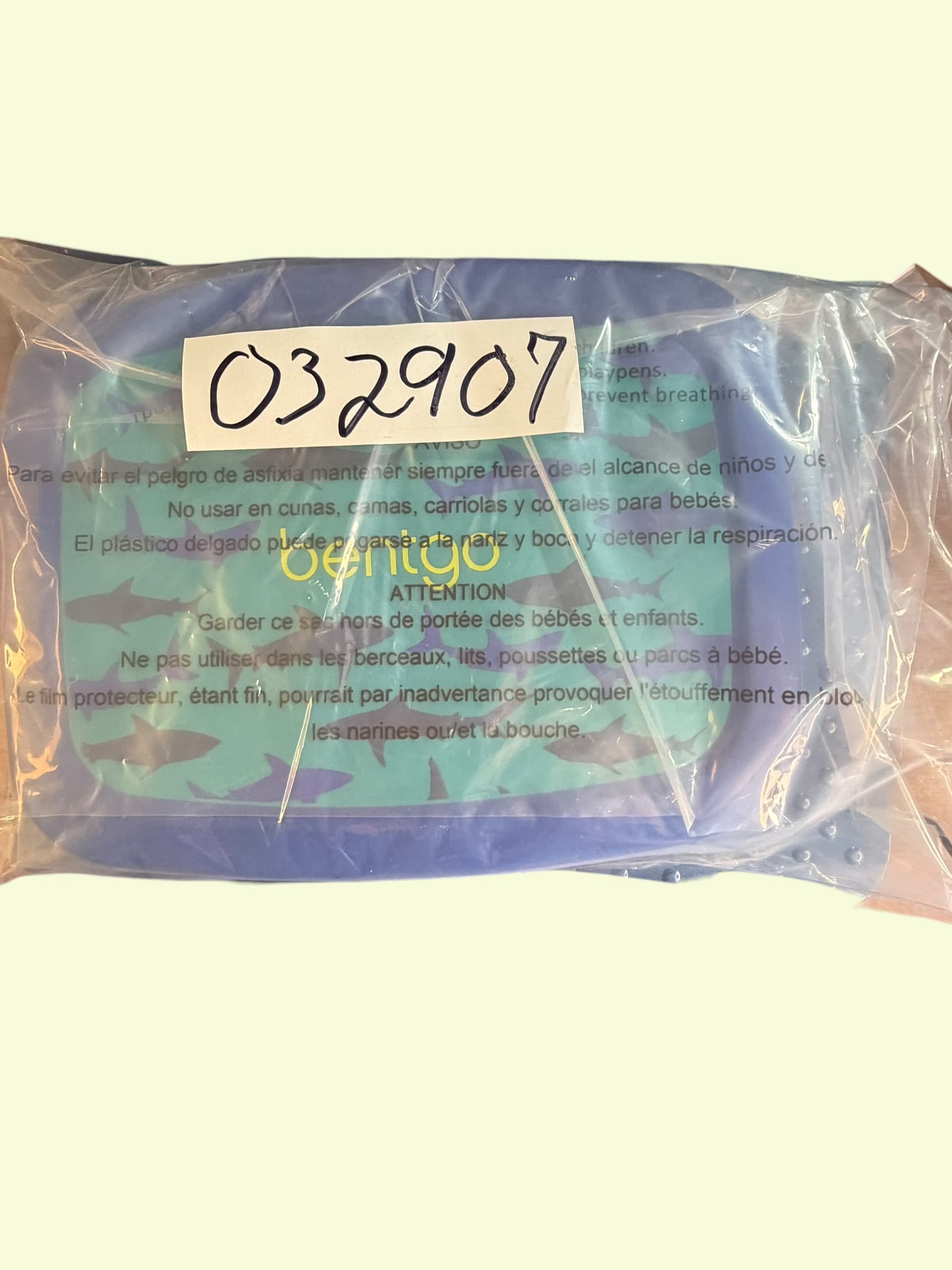 Bentgo Kids Lunch Box 5 Compartment Leakproof Bento Shark Print New Sealed - Thumbnail 10