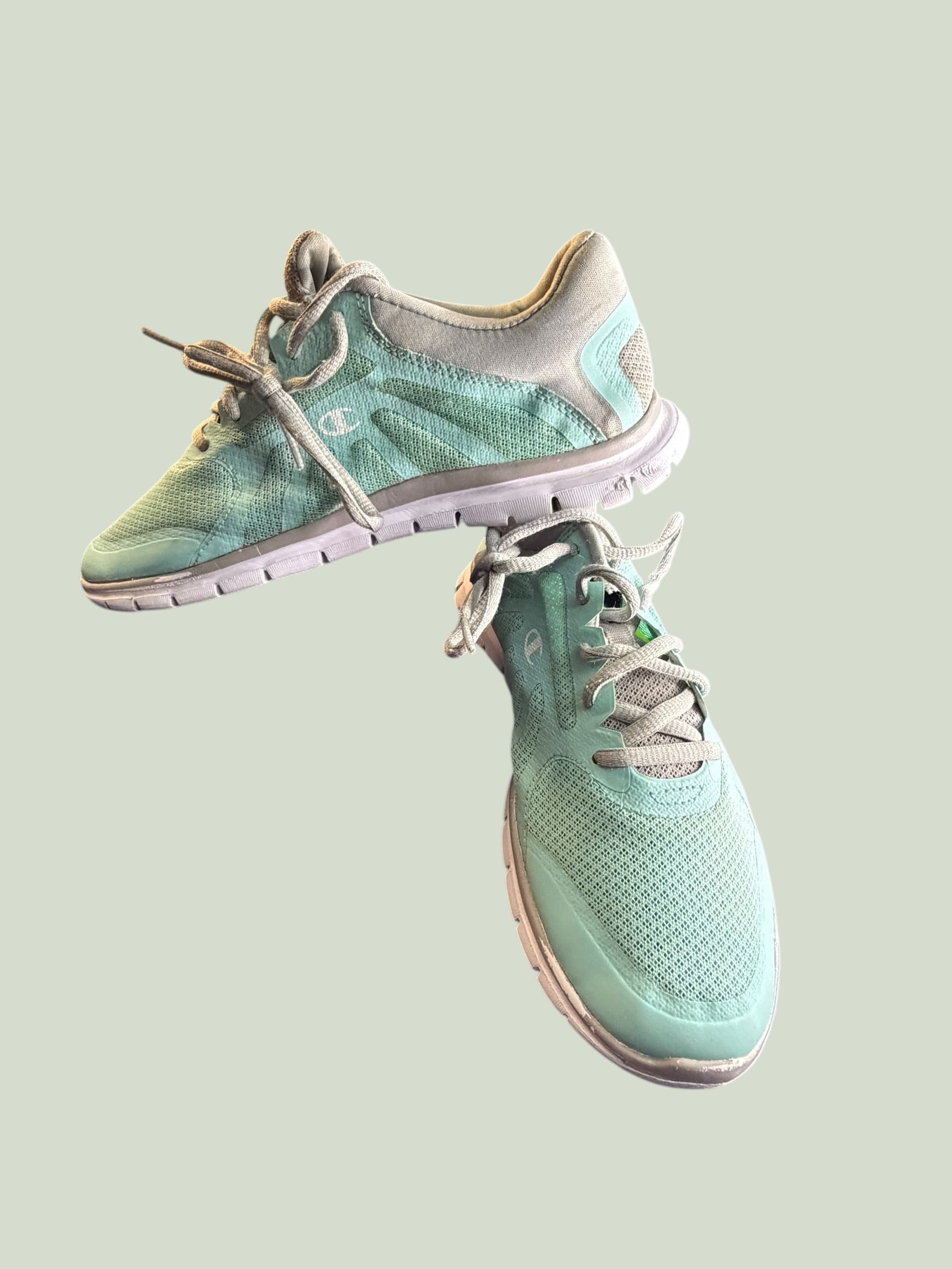 Champion Mint Green Mesh Athletic Sneakers Women's 8.5W Wide Width Running Shoes - Image 1