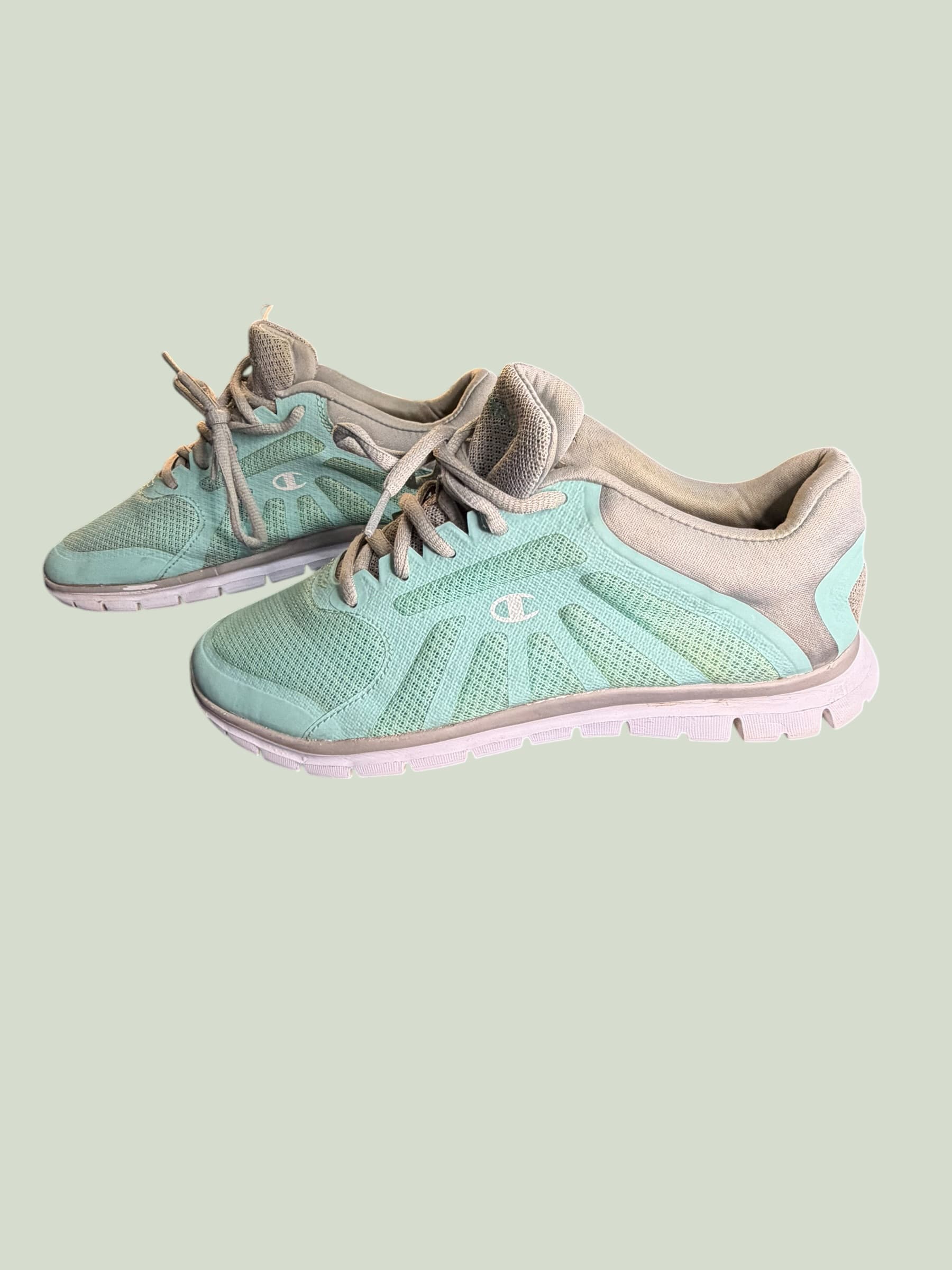 Champion Mint Green Mesh Athletic Sneakers Women's 8.5W Wide Width Running Shoes - Thumbnail 3