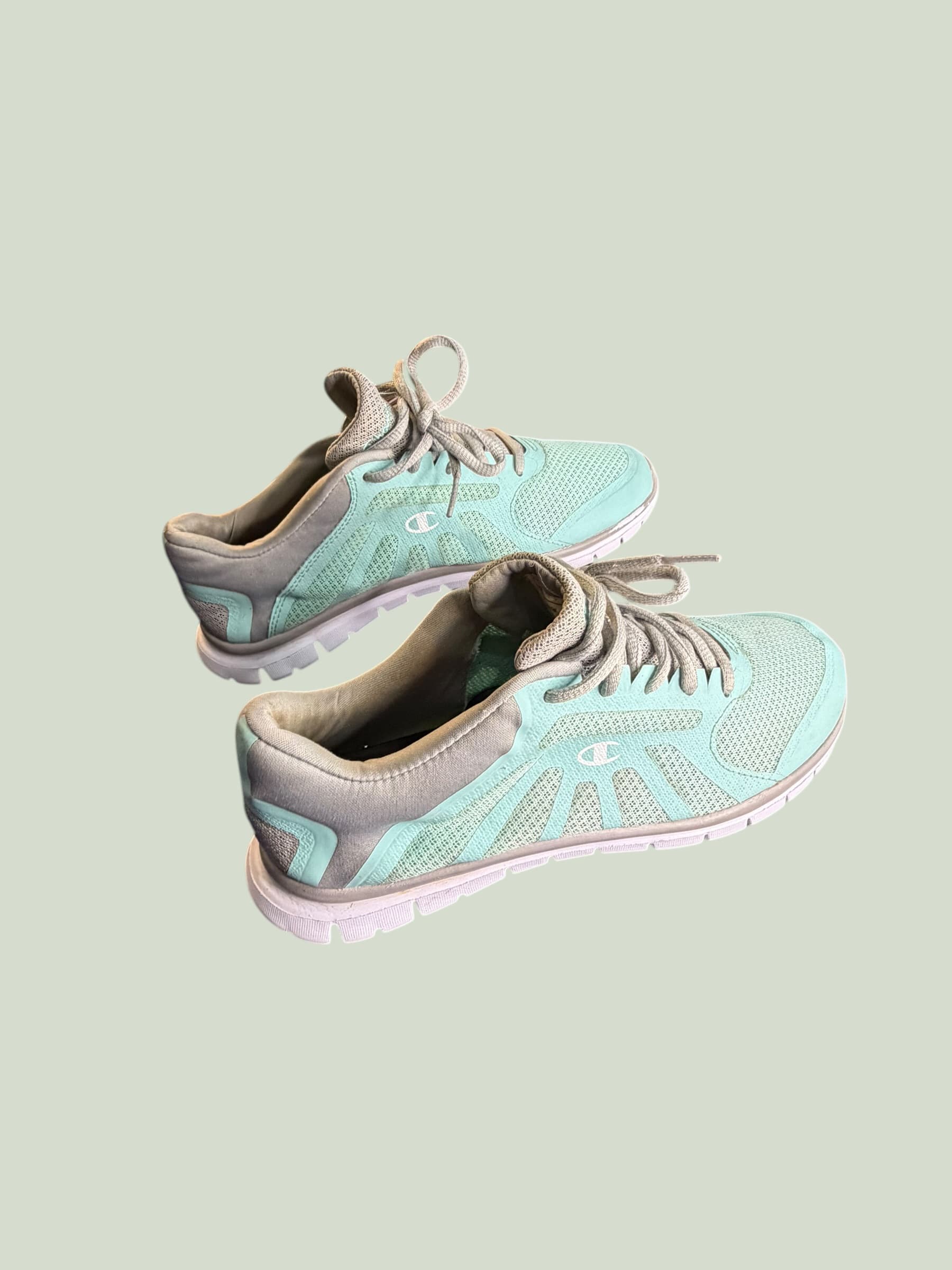 Champion Mint Green Mesh Athletic Sneakers Women's 8.5W Wide Width Running Shoes - Thumbnail 6