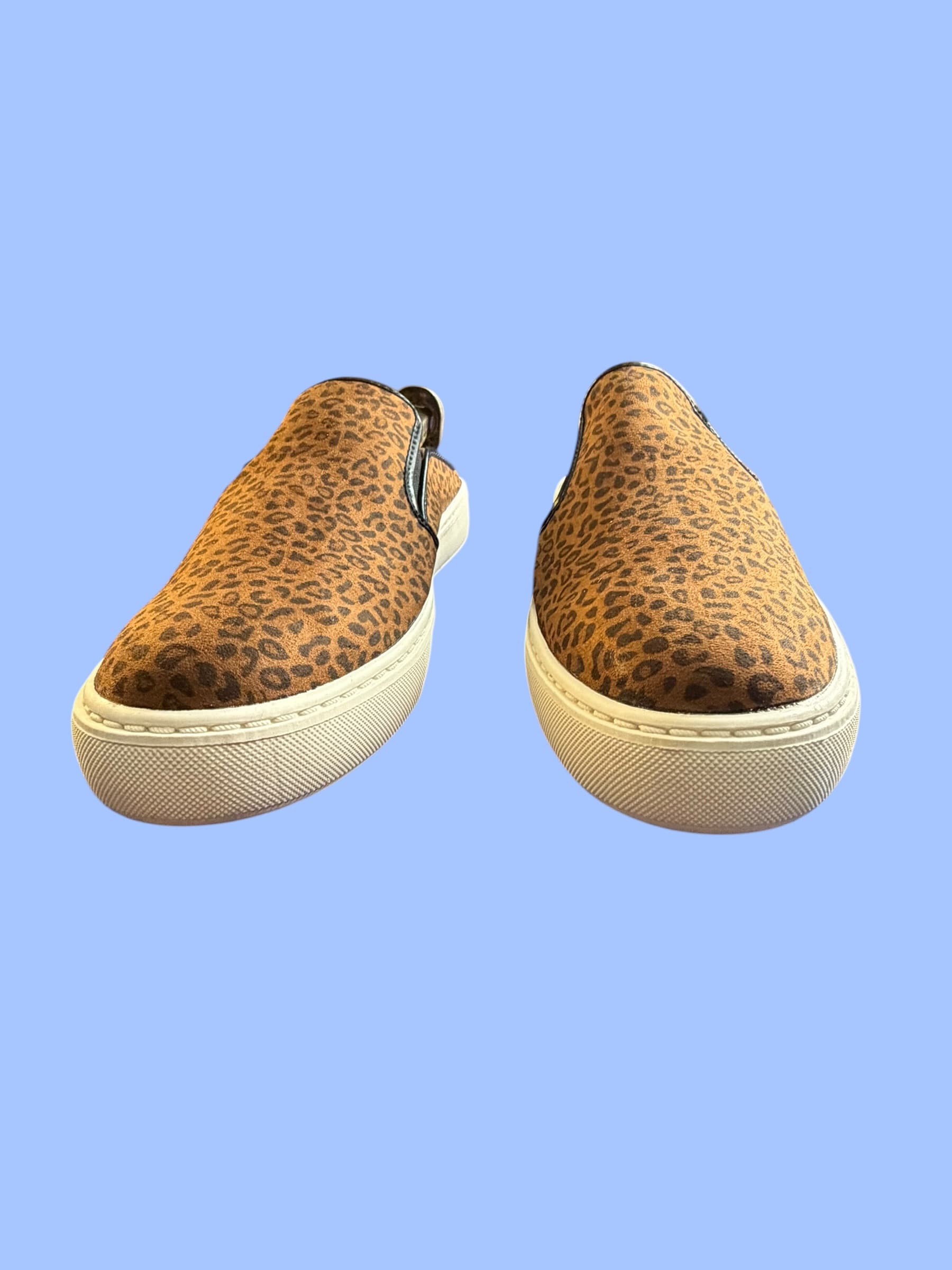 Time and Tru Leopard Print Slip-On Mule Sneakers Women's 9 Memory Foam Cheetah - Thumbnail 4