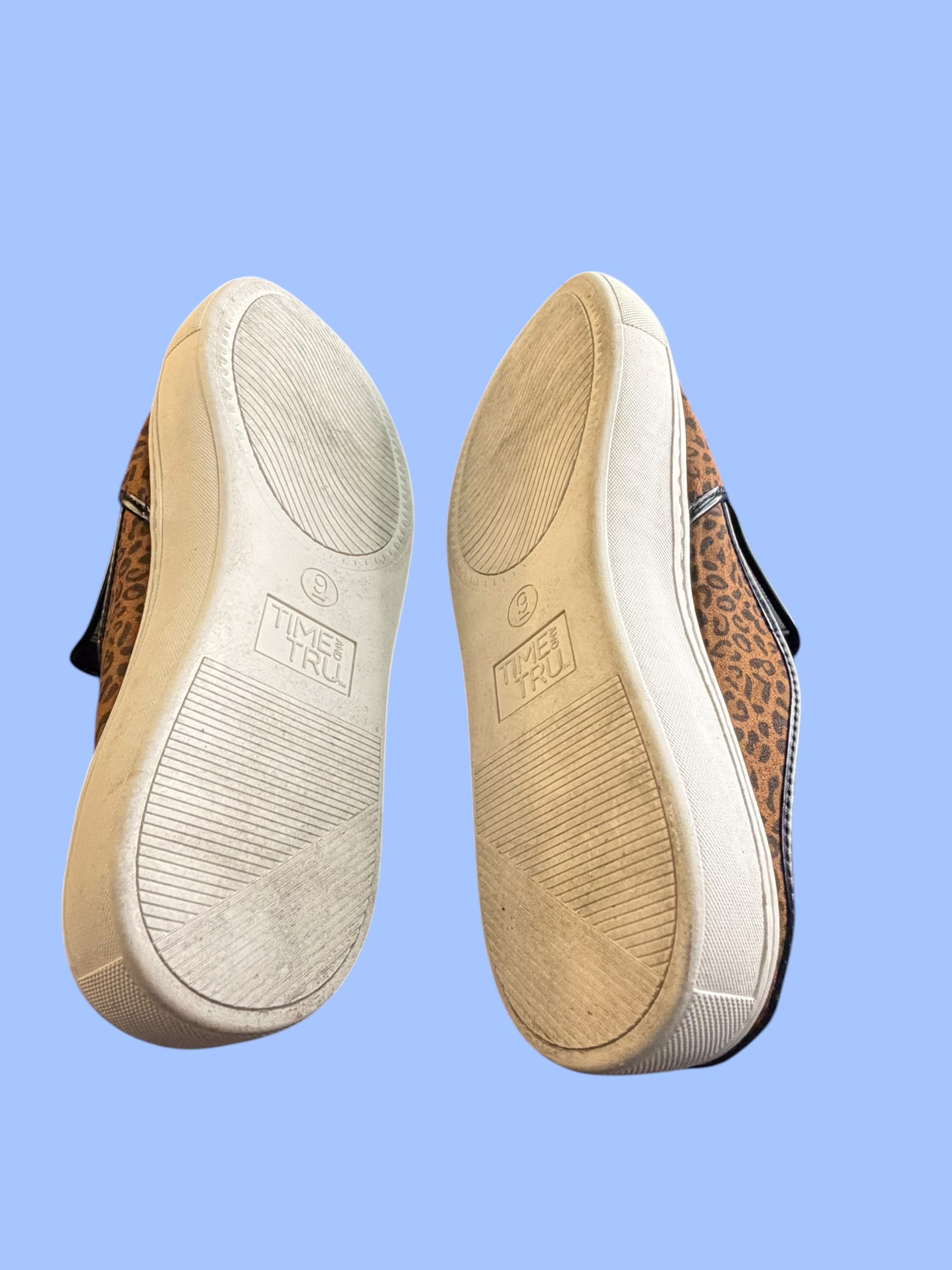 Time and Tru Leopard Print Slip-On Mule Sneakers Women's 9 Memory Foam Cheetah - Thumbnail 7