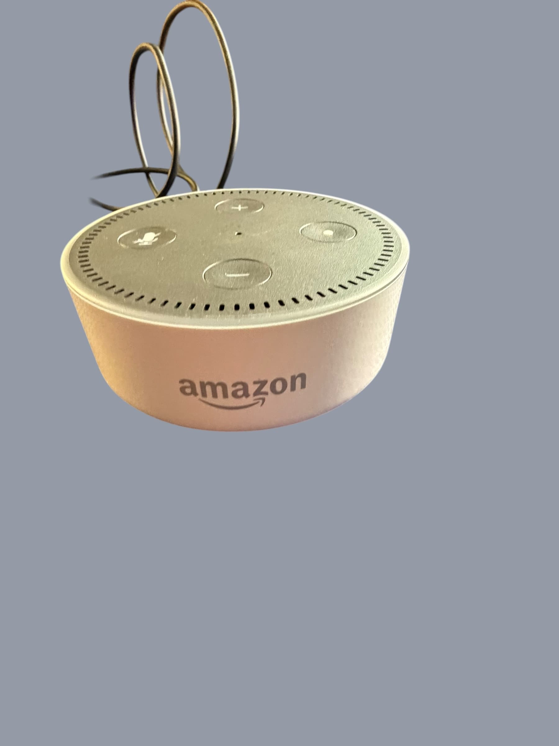 Amazon Echo Dot 2nd Generation White Smart Speaker Alexa Voice Control w/ Power Adapter - Image 1