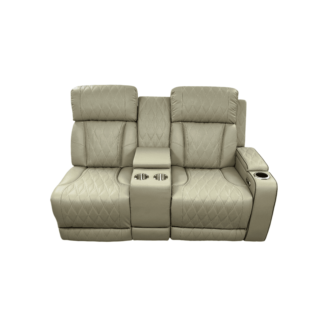 Latitude Run Power Leather Reclining Sofa With Led, Hide-Away Storage and Wireless Charger - Thumbnail 10
