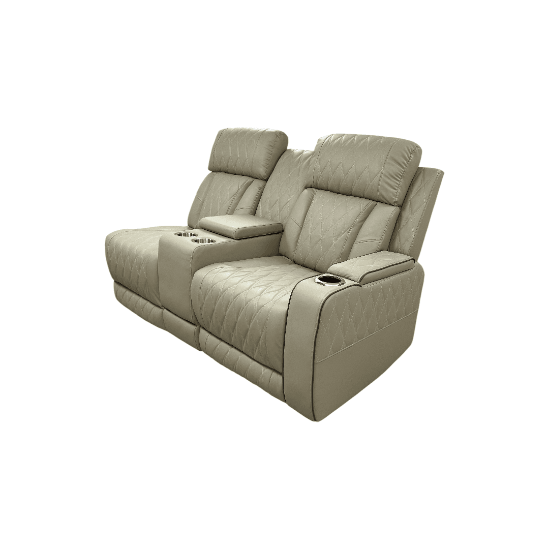 Latitude Run Power Leather Reclining Sofa With Led, Hide-Away Storage and Wireless Charger - Thumbnail 7