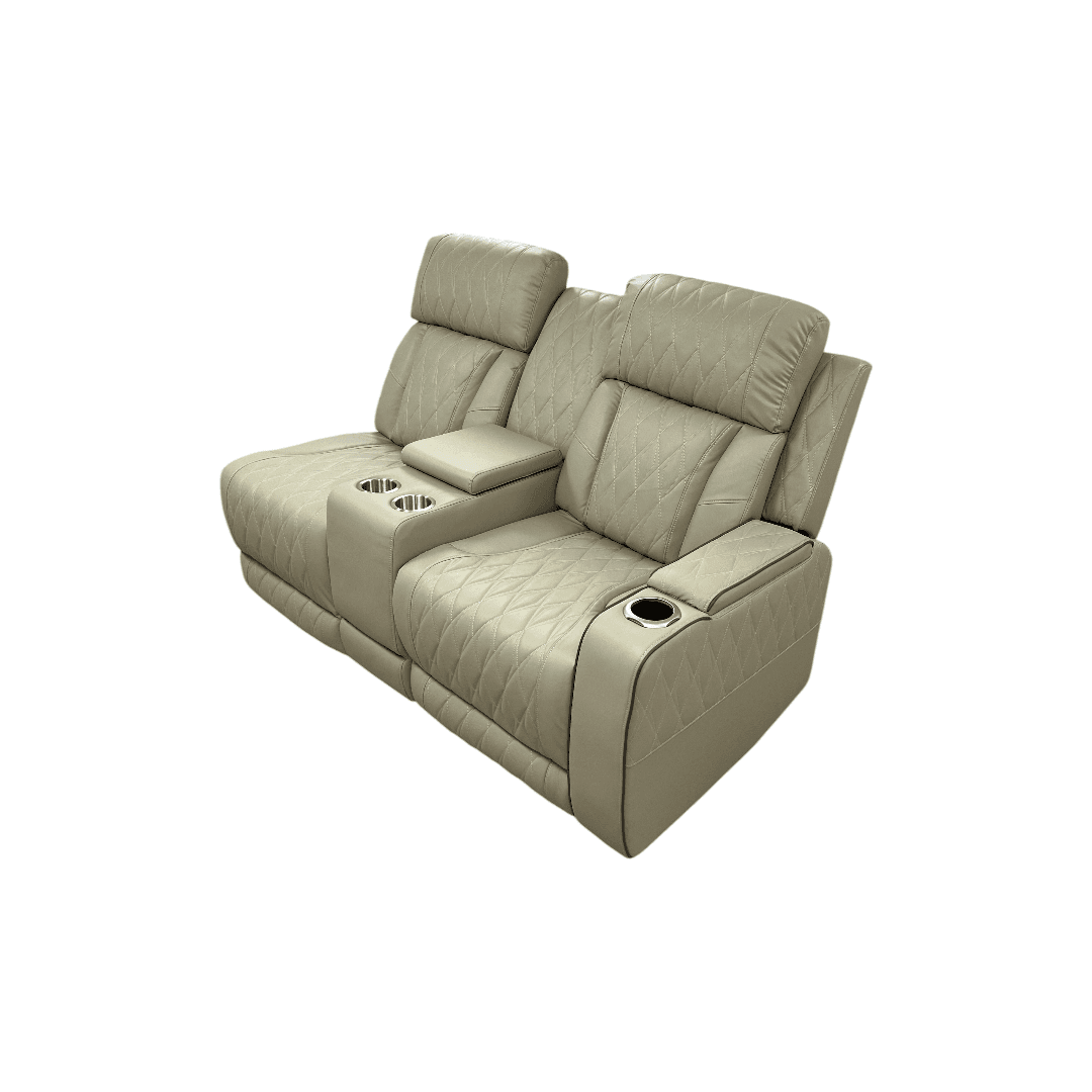 Latitude Run Power Leather Reclining Sofa With Led, Hide-Away Storage and Wireless Charger - Thumbnail 8
