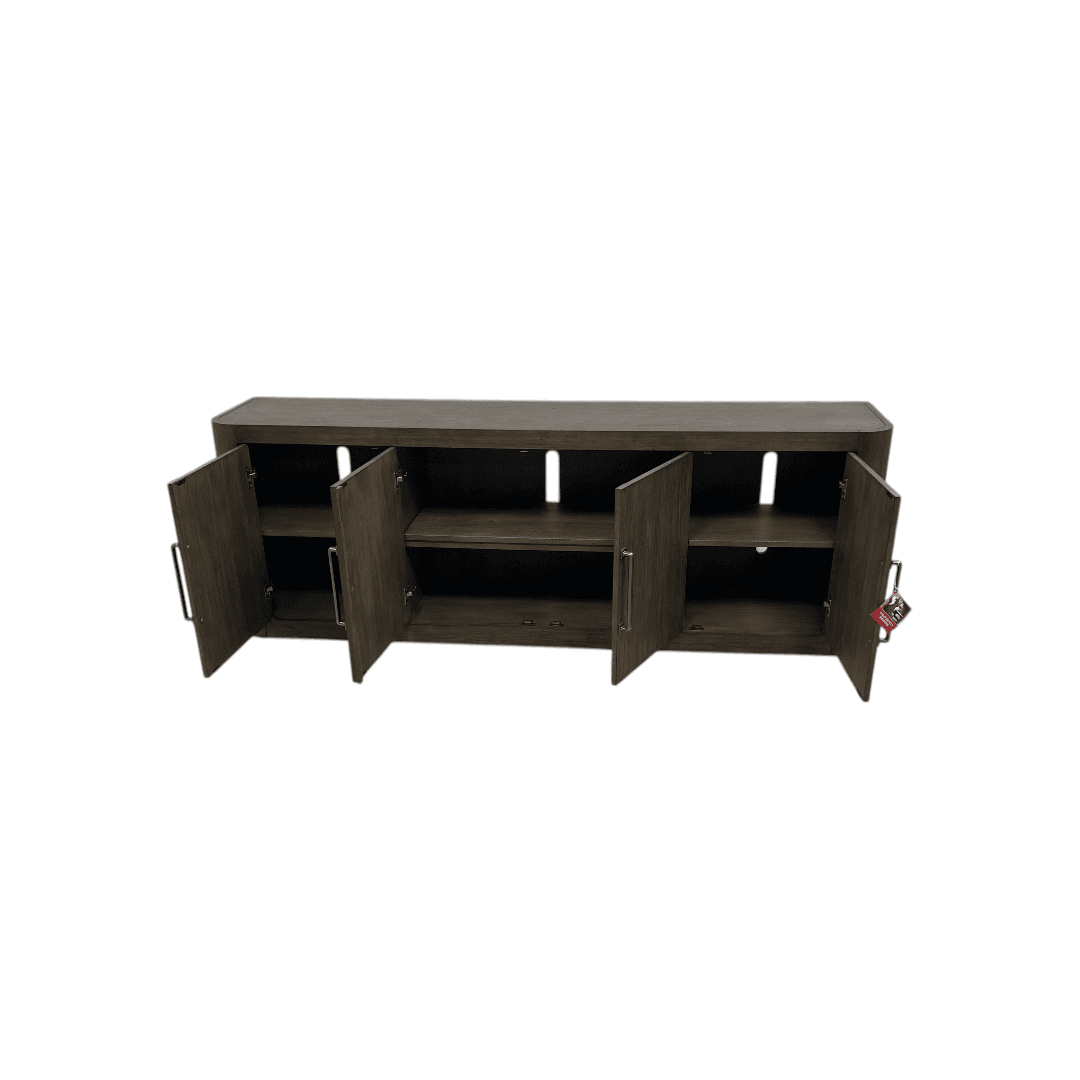 Liberty Furniture South Bend Contemporary 82 Inch TV Console with Adjustable Shelves - Thumbnail 9