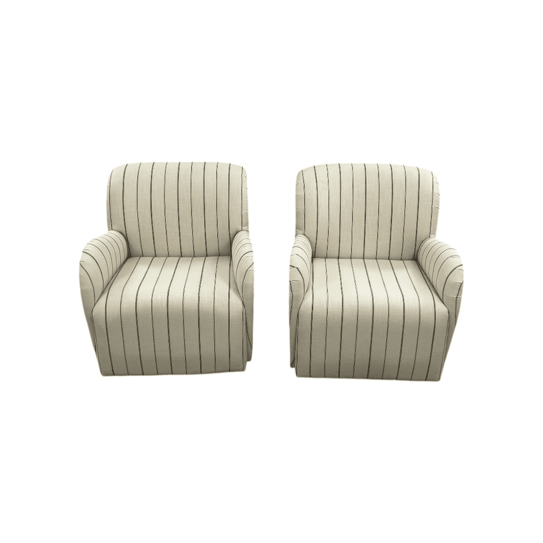 Lulu and Georgia Baird Swivel Chair Set of 2 - Image 1