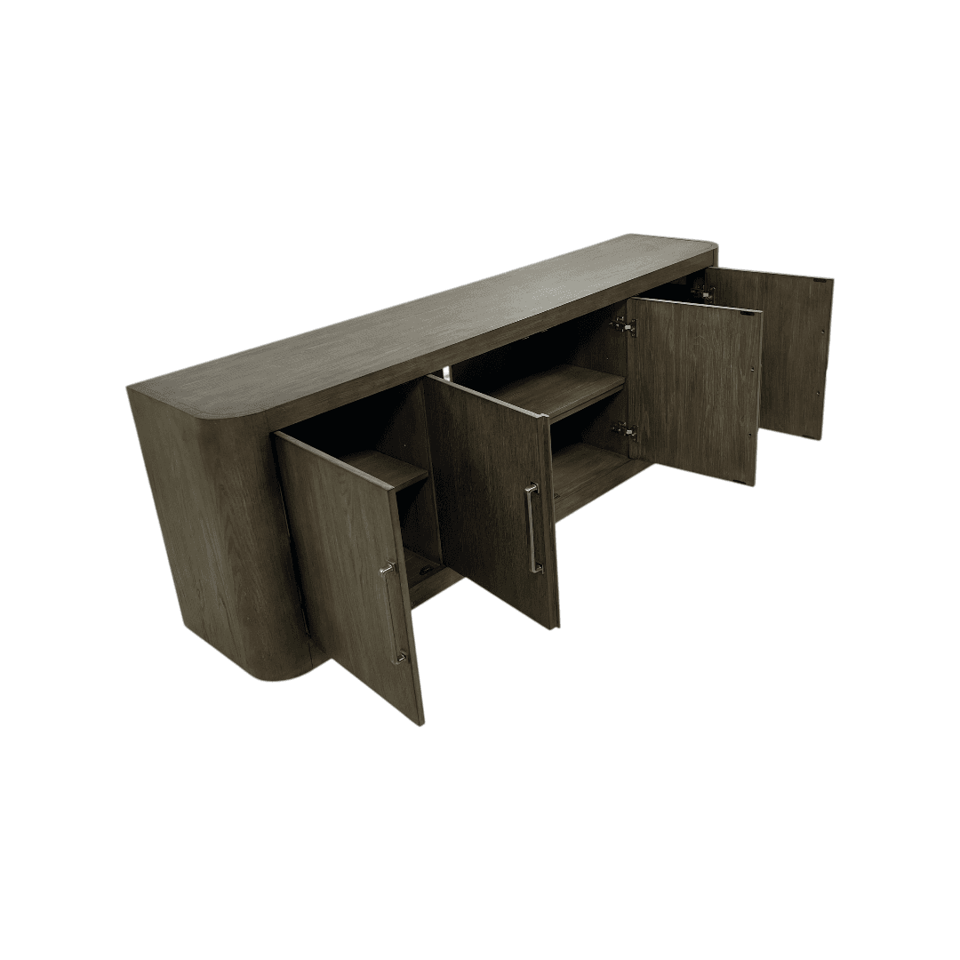 Liberty Furniture South Bend Contemporary 82 Inch TV Console with Adjustable Shelves - Thumbnail 18