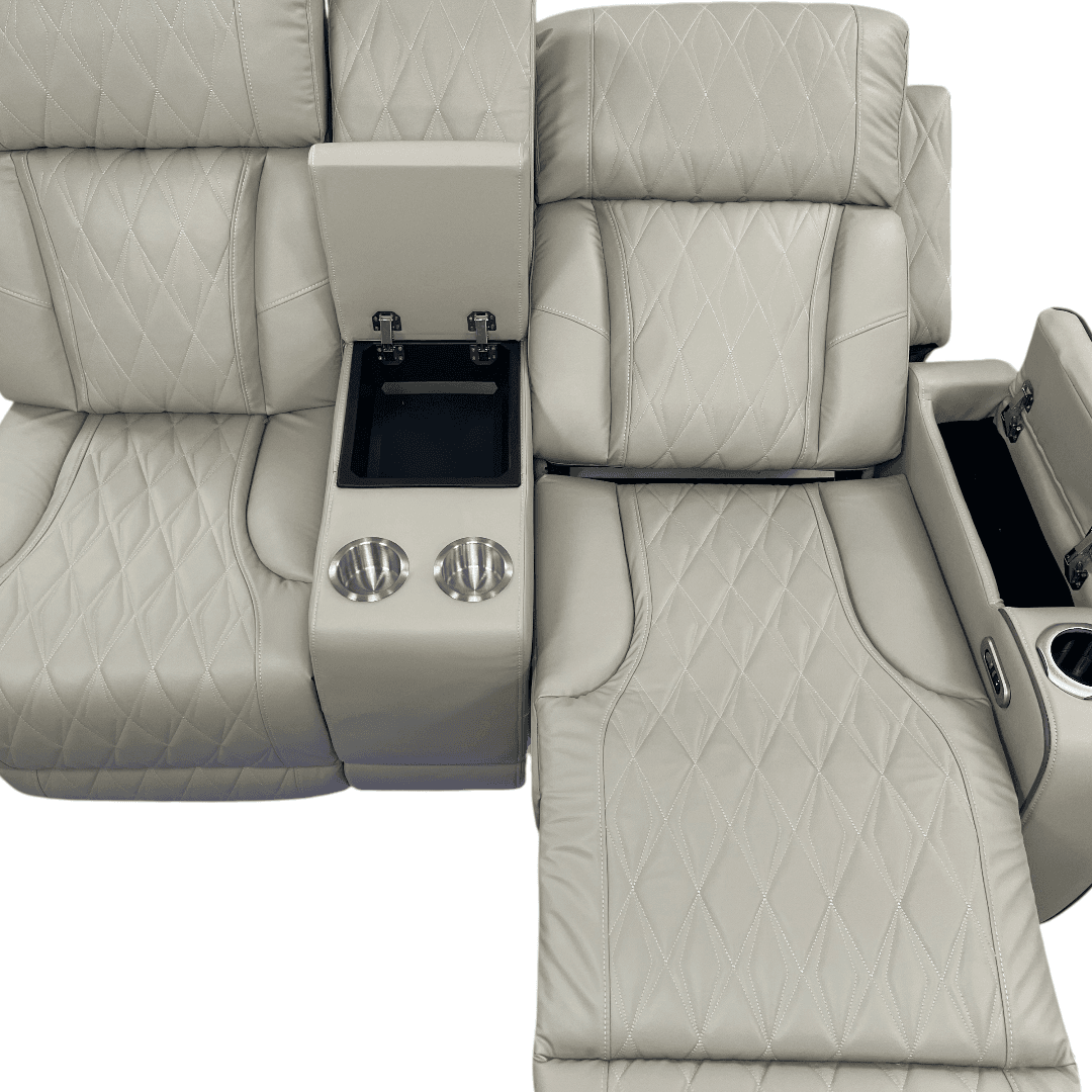 Latitude Run Power Leather Reclining Sofa With Led, Hide-Away Storage and Wireless Charger - Thumbnail 20