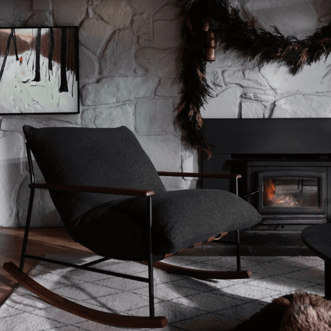 Denver Modern Indoor Vail Rocker and Ottoman - Image 1