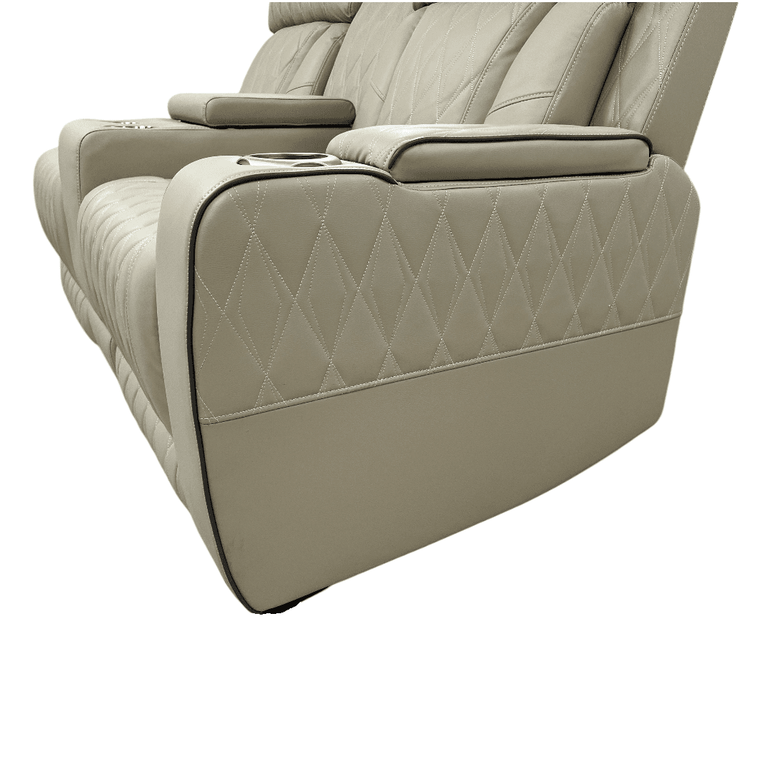 Latitude Run Power Leather Reclining Sofa With Led, Hide-Away Storage and Wireless Charger - Thumbnail 19