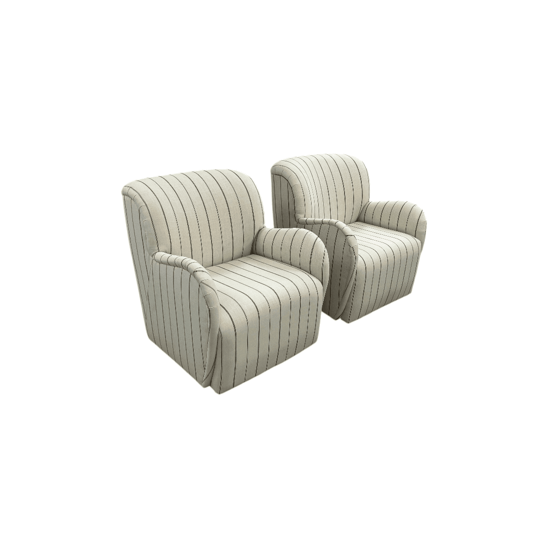 Lulu and Georgia Baird Swivel Chair Set of 2 - Thumbnail 3