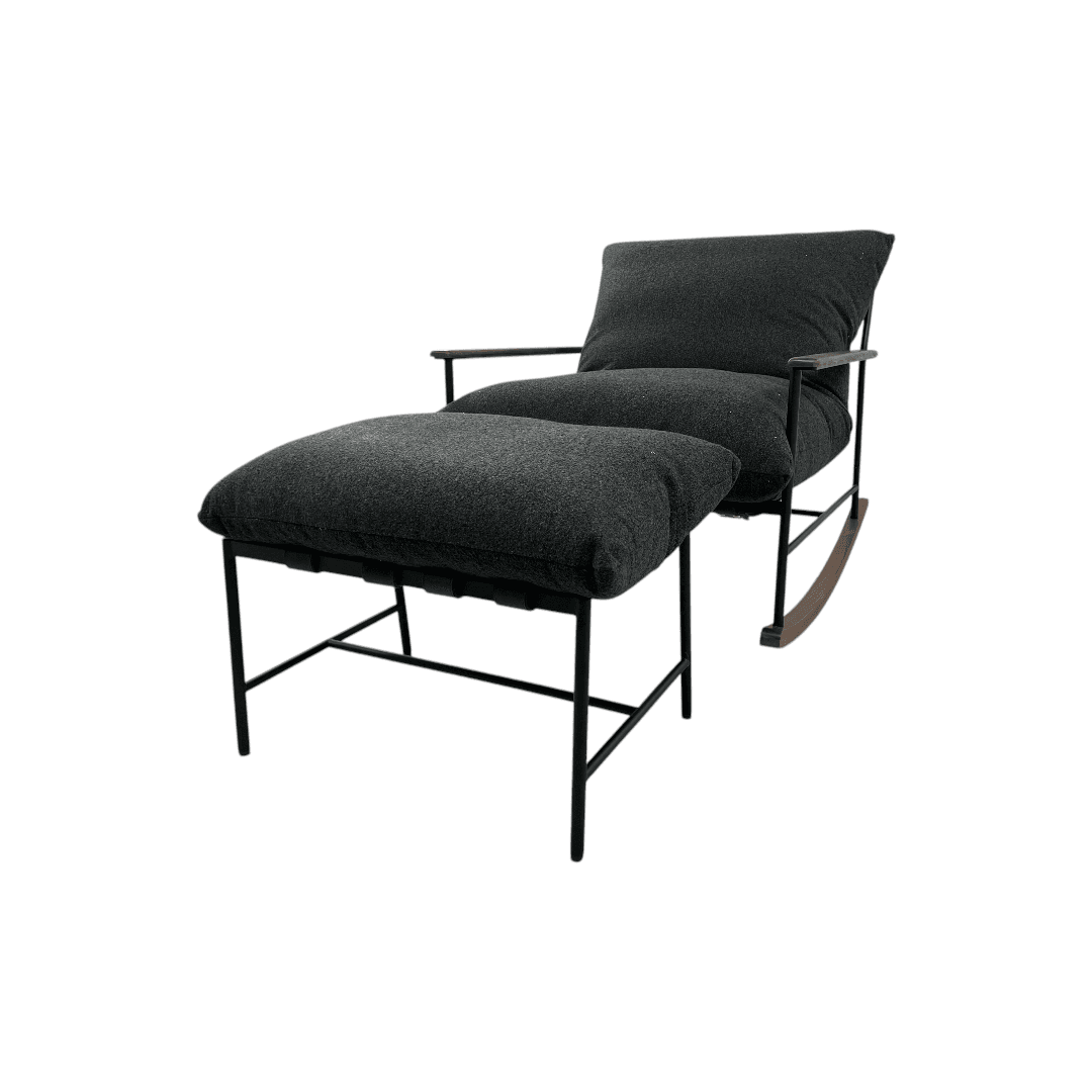Denver Modern Indoor Vail Rocker and Ottoman - Thumbnail 10