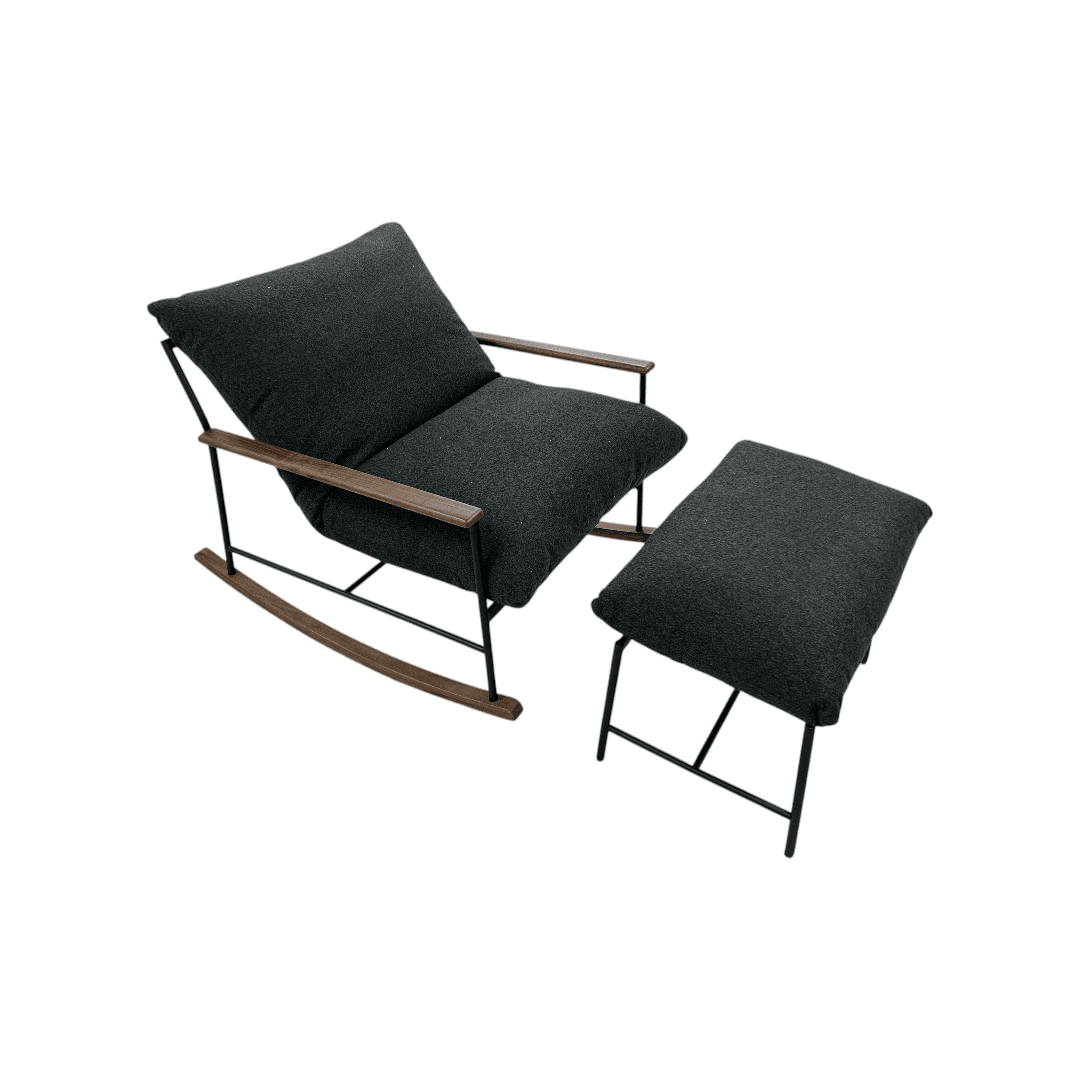 Denver Modern Indoor Vail Rocker and Ottoman - Thumbnail 8