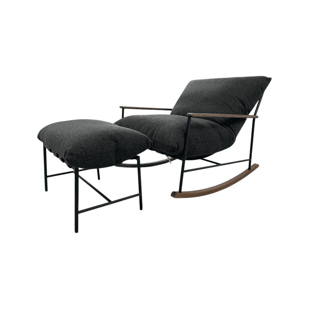 Denver Modern Indoor Vail Rocker and Ottoman - Thumbnail 11