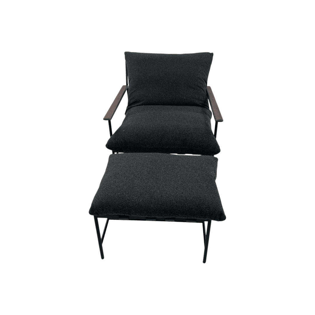 Denver Modern Indoor Vail Rocker and Ottoman - Thumbnail 3