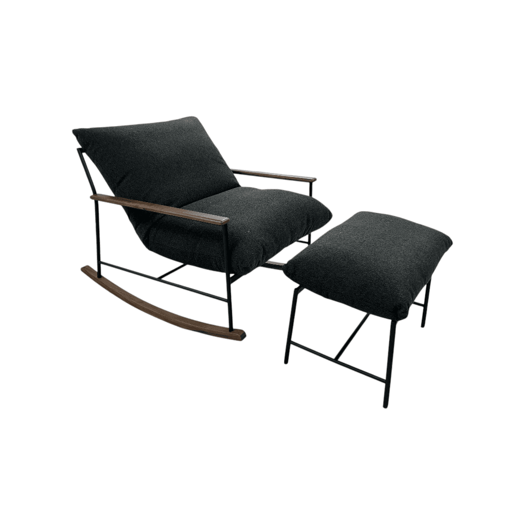 Denver Modern Indoor Vail Rocker and Ottoman - Thumbnail 9