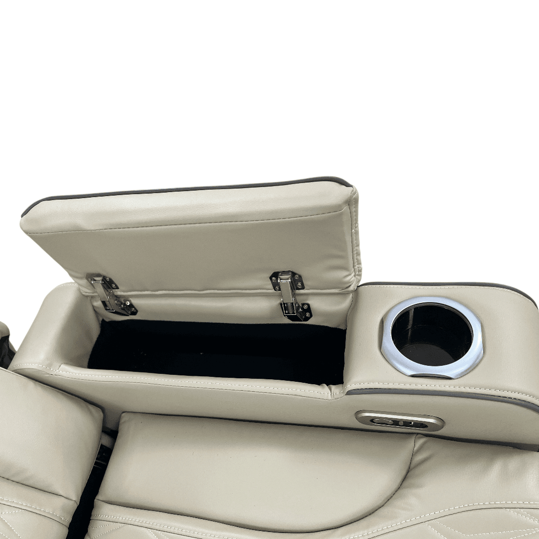 Latitude Run Power Leather Reclining Sofa With Led, Hide-Away Storage and Wireless Charger - Thumbnail 22