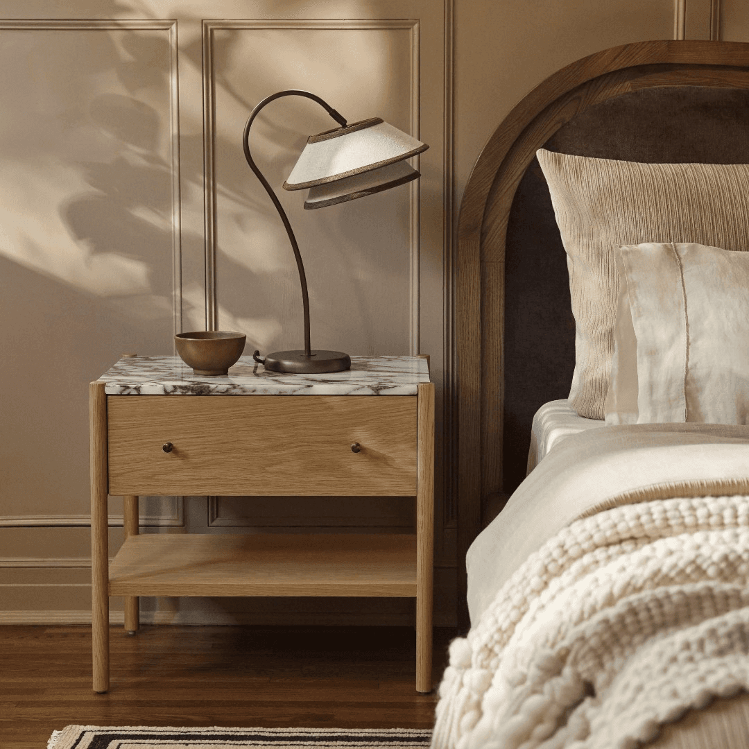 Lulu and Georgia Philana Nightstand - Honey Oak - Image 1