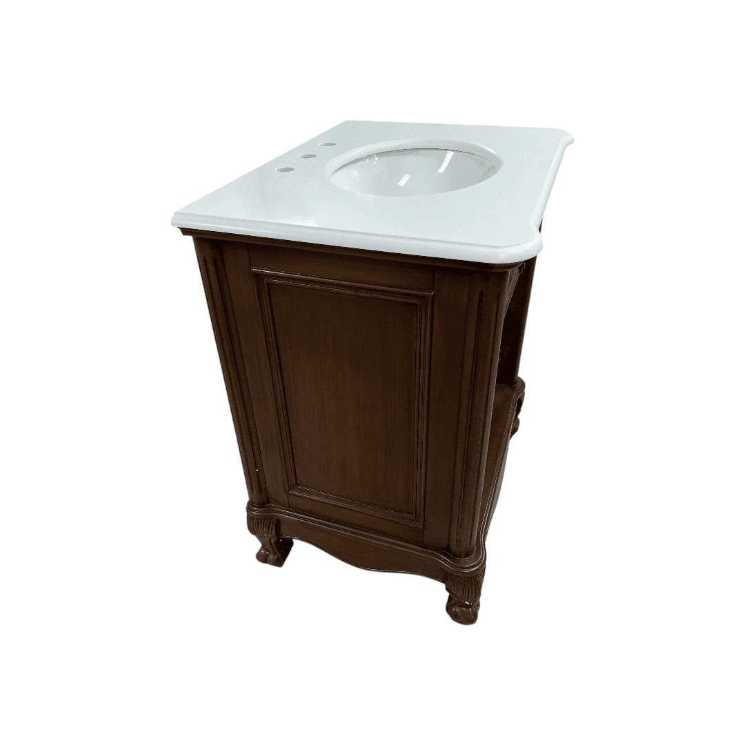 Red Barrel Studio Single Bathroom Vanity with Engineered Marble Top - Thumbnail 12