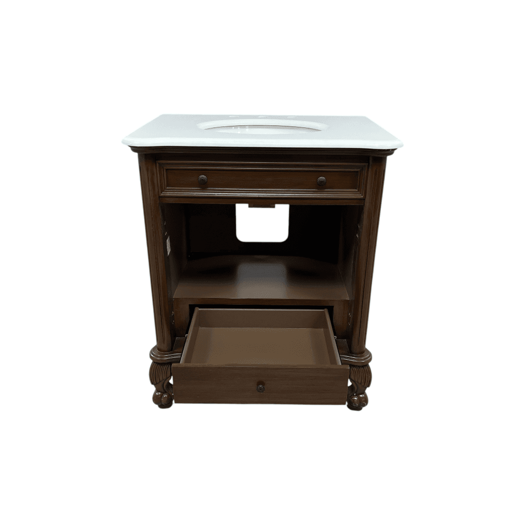 Red Barrel Studio Single Bathroom Vanity with Engineered Marble Top - Thumbnail 14