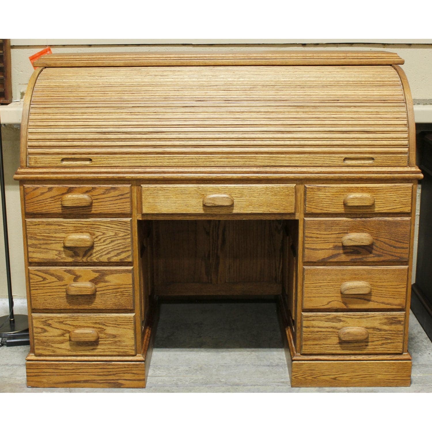 Oak Rolltop Desk - Oak - Thumbnail 3