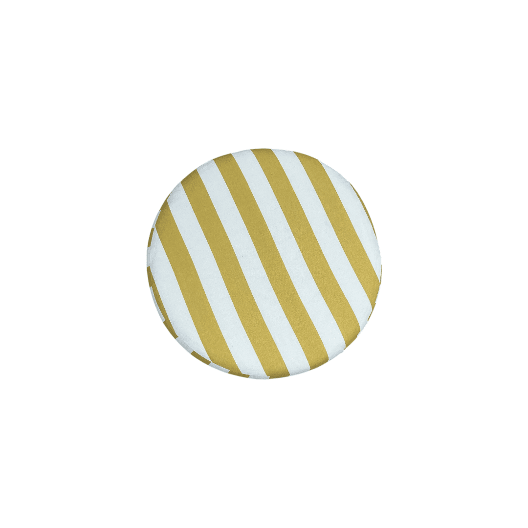 The Inside Drum Ottoman - Citrine Cabana Stripe - Thumbnail 9