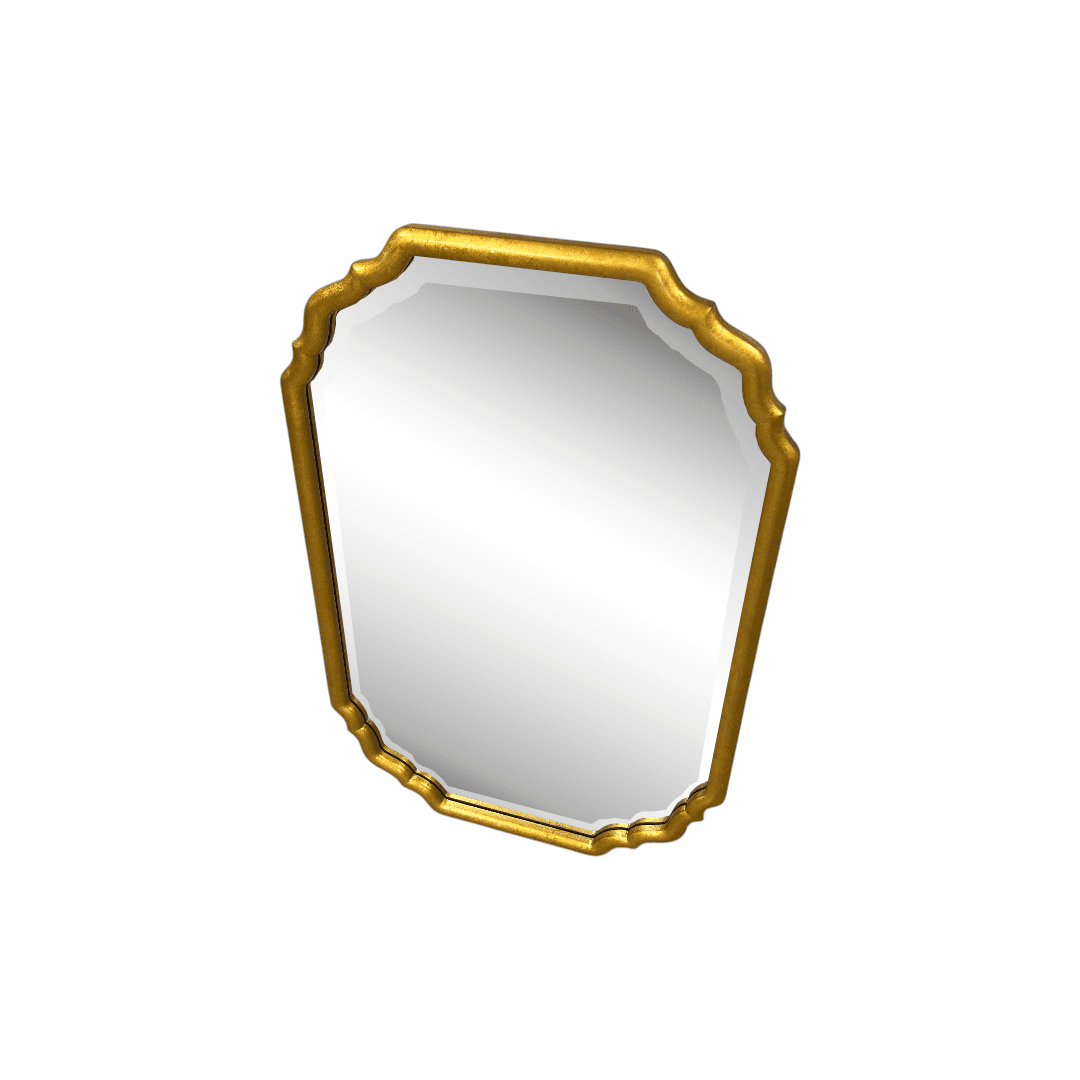 Coleman Furniture Lightly Antiqued Metallic Gold Leaf Rectangular Mirror by Uttermost - Thumbnail 4