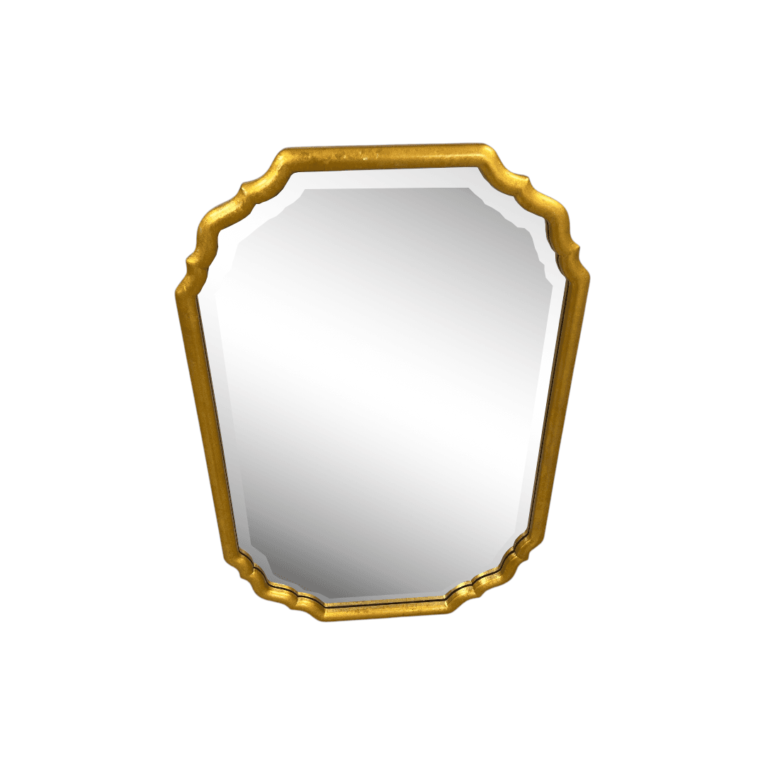 Coleman Furniture Lightly Antiqued Metallic Gold Leaf Rectangular Mirror by Uttermost - Thumbnail 6