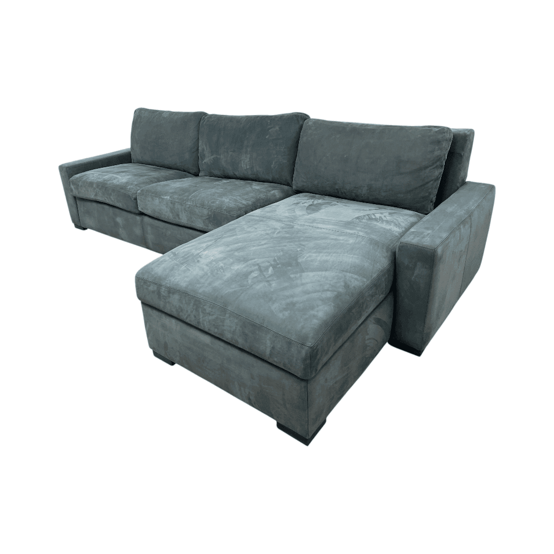 Restoration Hardware Maxwell Queen Sleeper Right-Arm Chaise Sectional Sofa in Italian Venetto Leather - Thumbnail 5