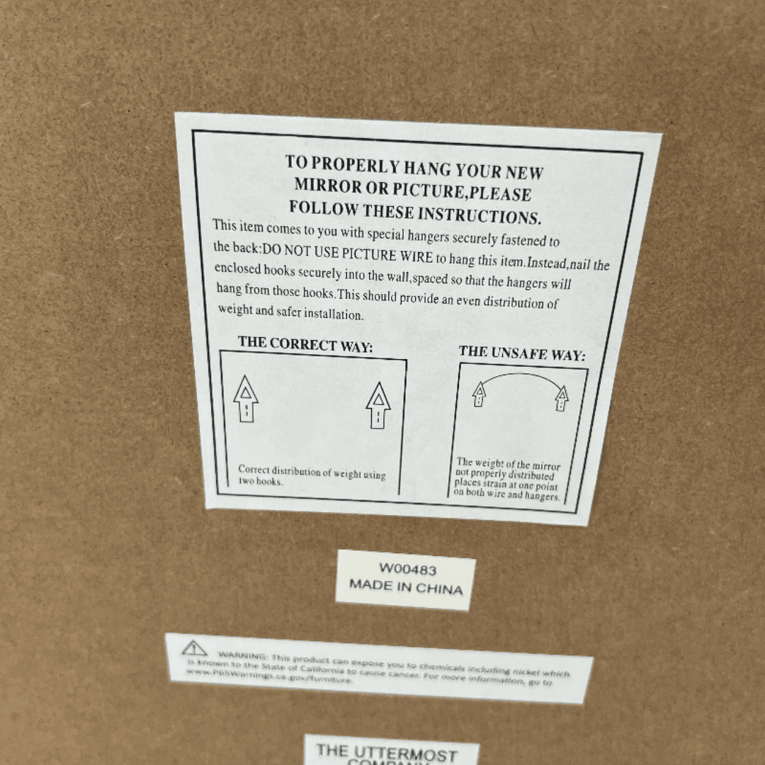 Coleman Furniture Lightly Antiqued Metallic Gold Leaf Rectangular Mirror by Uttermost - Thumbnail 9