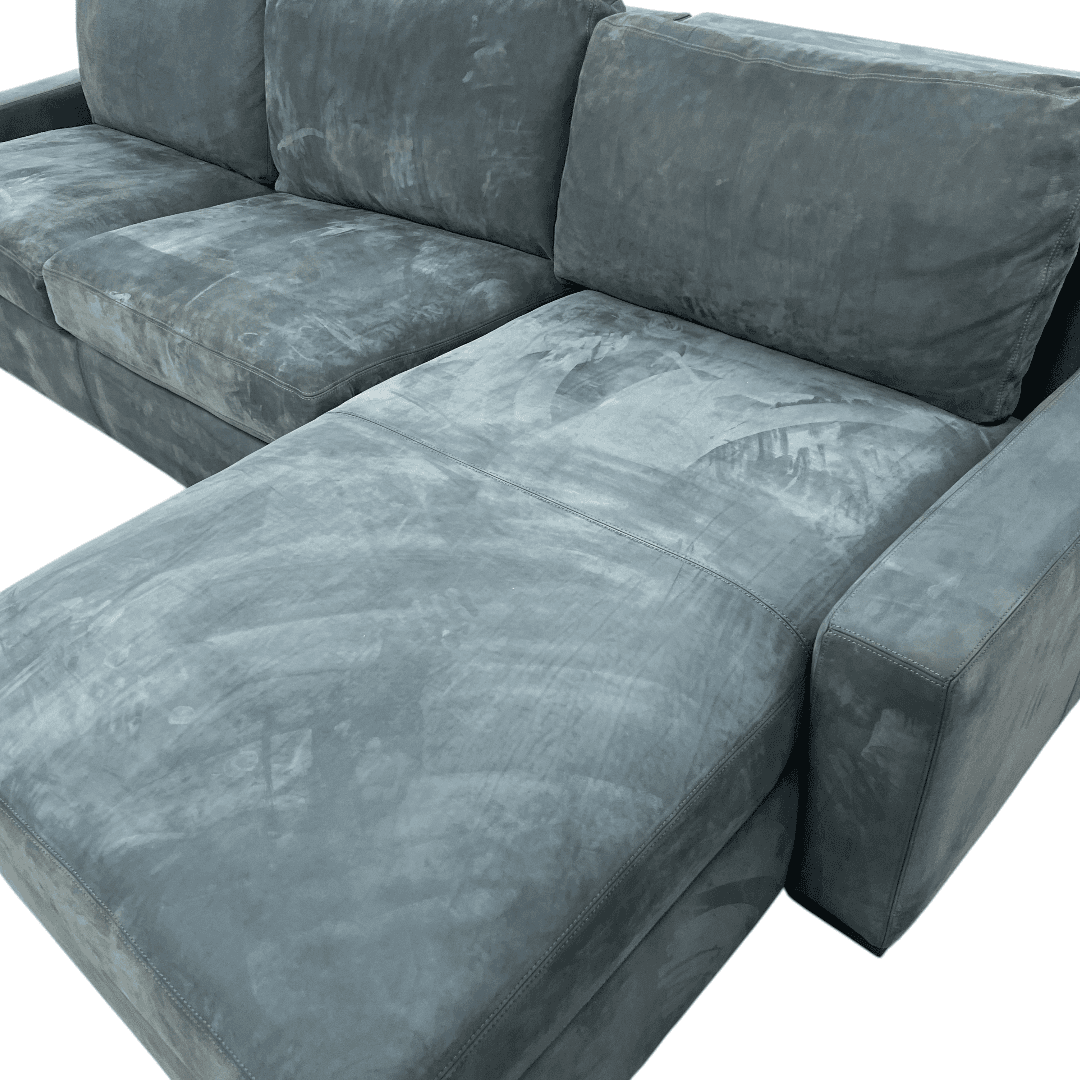 Restoration Hardware Maxwell Queen Sleeper Right-Arm Chaise Sectional Sofa in Italian Venetto Leather - Thumbnail 13